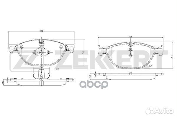 Колодки торм. диск. передн. с датчиком BMW 5 (F