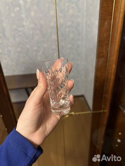 Хрустальные фужеры и рюмки