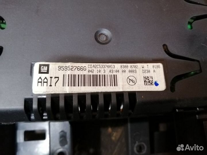 Блок Управления Климатом Шевроле Круз