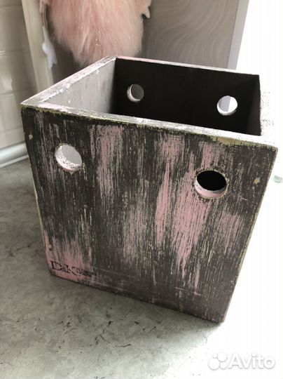 Деревянный короб (кашпо) 20*19,5