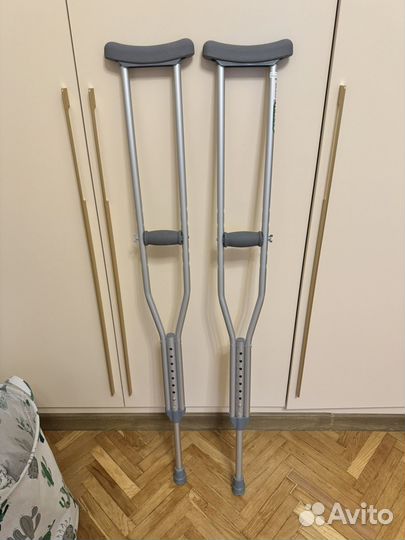 Костыли бу прорезиновые