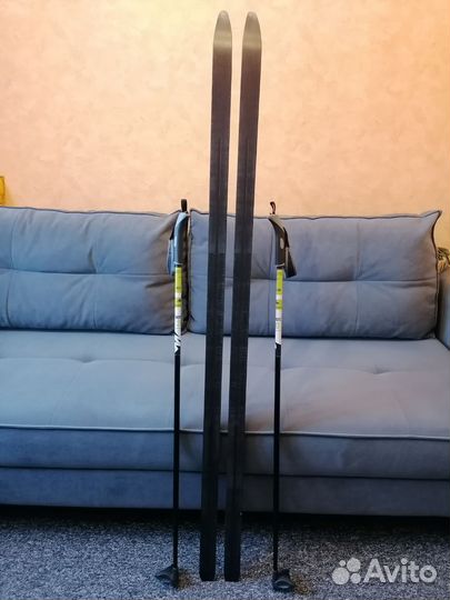 Лыжи беговые детские 150 бу