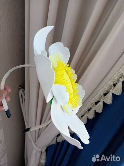 Ободок ромашка, нарцисс