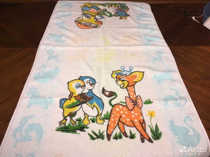 Винтаж полотенца Китай велюр махра детские