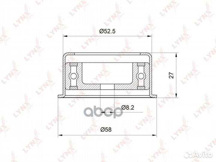 Ролик грм опорный opel astra F/G/H/corsa C/meri