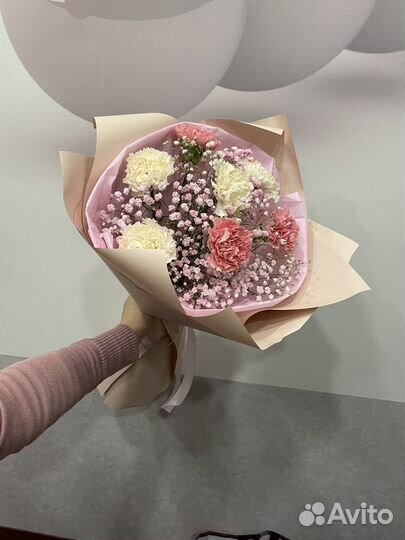 Букет цветы гипсофила подарок