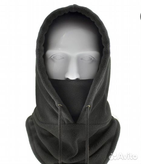 Балаклава флисовая, зимняя капюшон капор