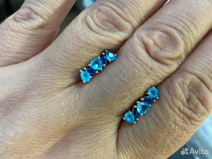 Серьги серебро