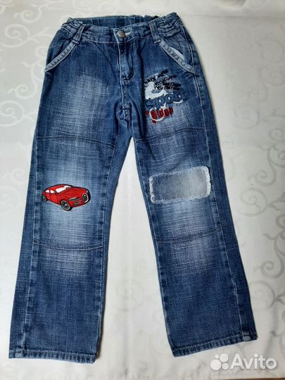 Джинсы на мальчика 116 и 128