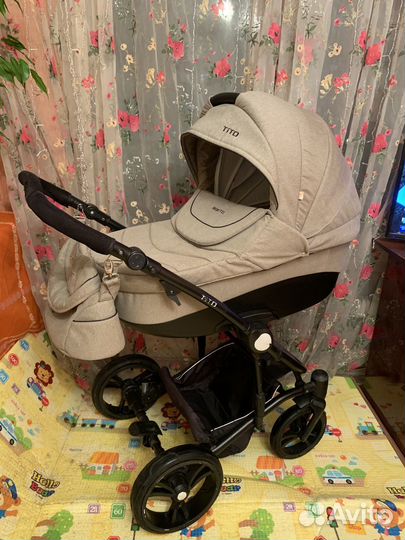 Коляска 2 в 1 Bebetto Tito Premium Class