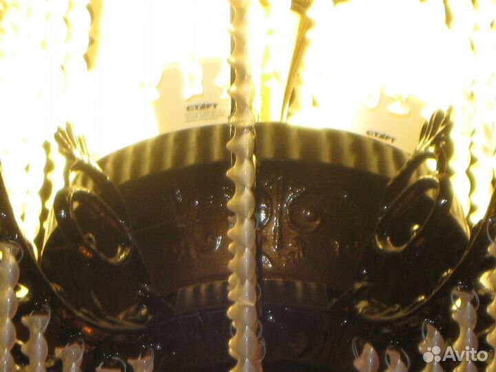 Люстра винтажная салонная (горный хрусталь)