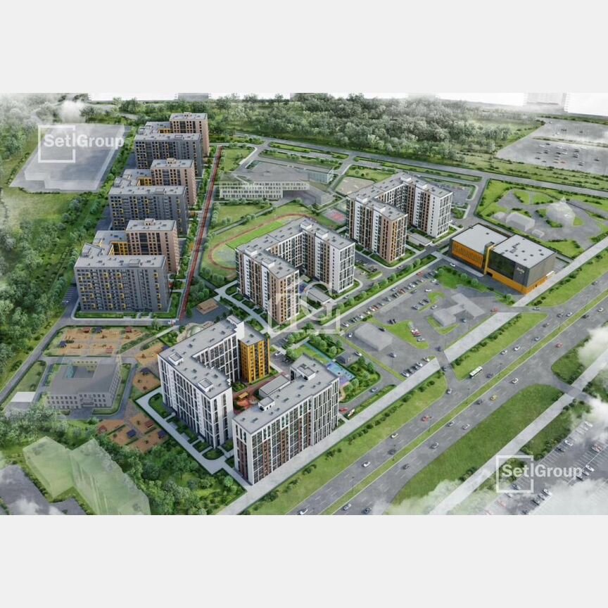 1-к. квартира, 36,1 м², 10/12 эт.