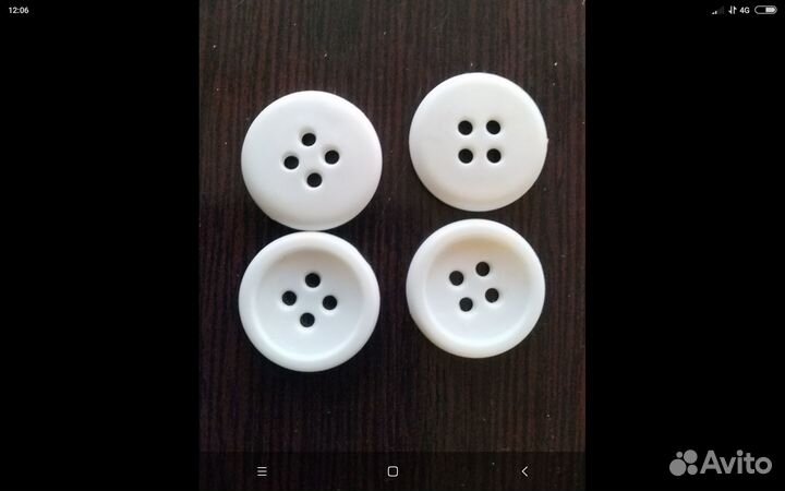 Пуговицы для спецодежды диаметром 20 и 17мм за10шт