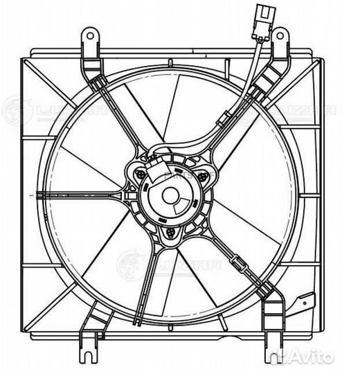Вентилятор двигателя Honda CR-V (95) 2.0i (с кожух