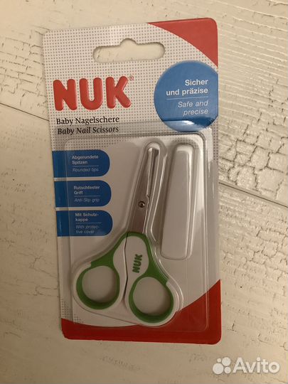 Новые Ножницы Nuk, в ассортименте, оригинал