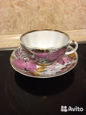 Фарфоровая чайная пара