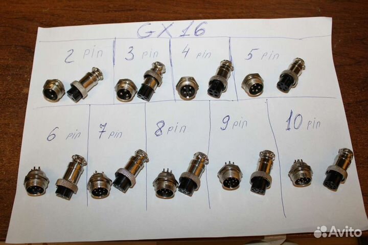 Разъемы XT60 GX16 антивандальные кнопки