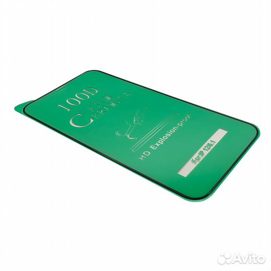 Стекло Apple iPhone 12/12 Pro керамическое черный