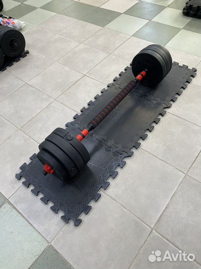 Гантели разборные 40 кг(набор 2х20 кг)с проставкой