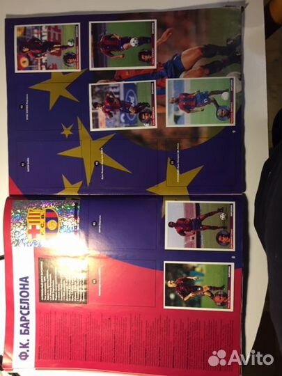 Журнал для наклеек Звезды европейский футбол 1997