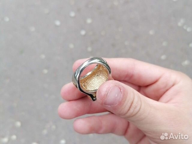 Кольцо серебро камень искуственый кристал (нашел)