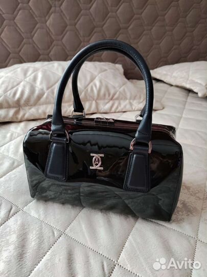 Сумка женская натуральная кожа черная