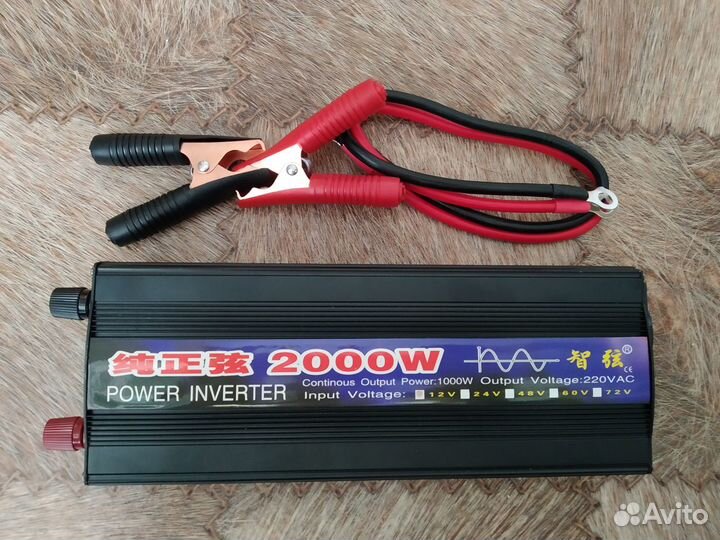 Инвертор 24 220 чистый синус 2000w