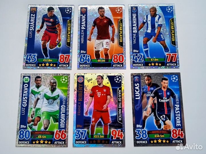 Topps Лига Чемпионов уефа 2015-2016. Match Attax