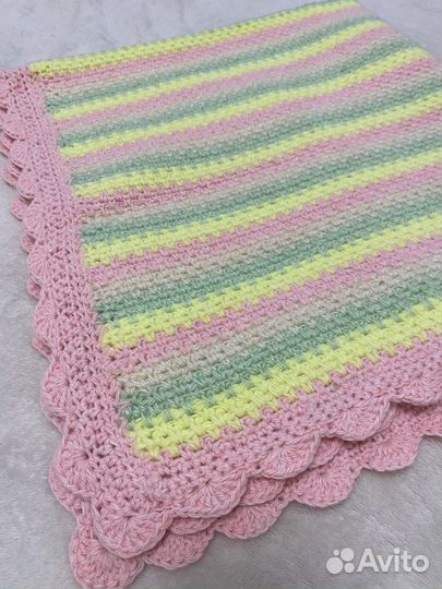 Вязанный плед детский