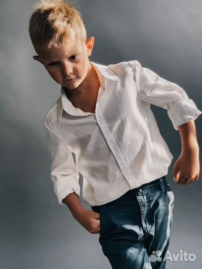 Рубашка белая для школы/школьная