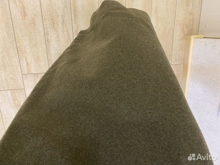 Сукно шинельное отрез 320*143 зеленое