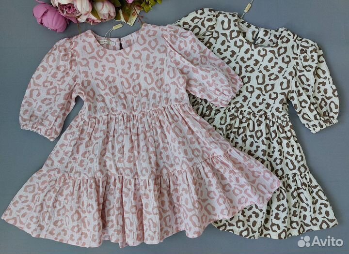 Платье из муслина детское новое 110-134