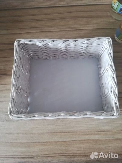 Короб для хранения из бумажной лозы