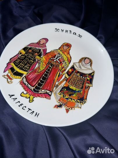 Тарелка декоративная ручной работы