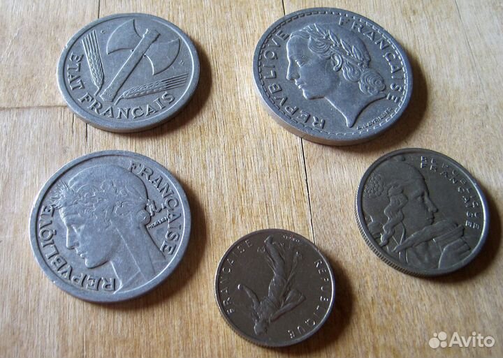 Монеты царская Россия медь и серебро, Франция, др