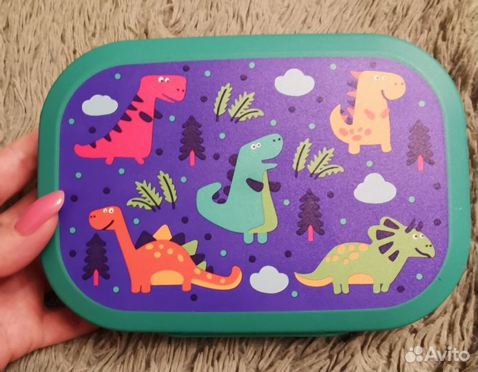 Детский набор посуды(ланч-бокс и стакан с крышкой)