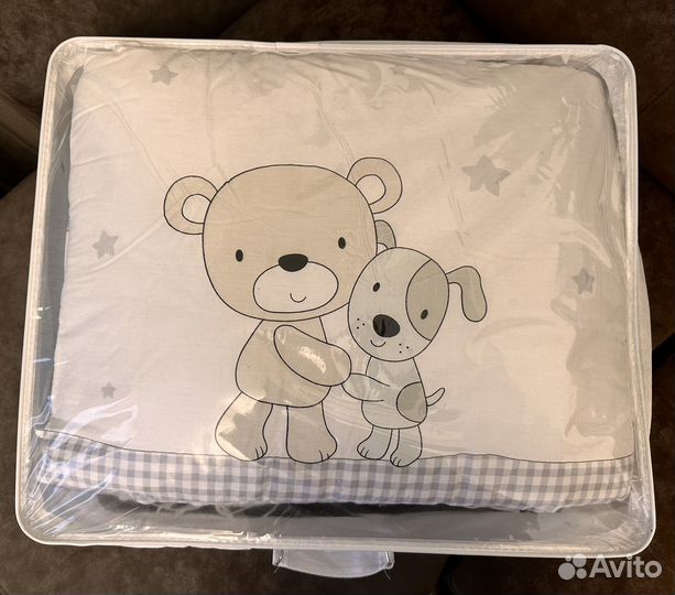 Бортики, одеяло, подушка в кроватку 120*60