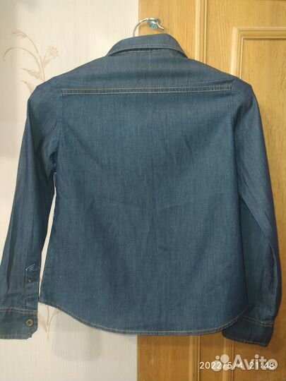 Рубашка джинсовая для девочки рост 134-9 лет
