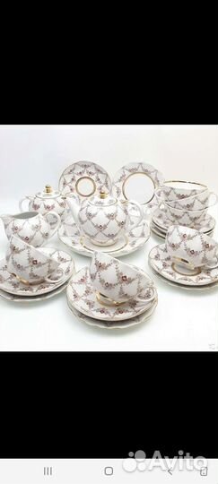 Сервиз чайный и кофейный лфз гирлянды