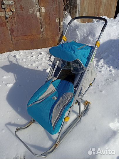 Санки коляска ника детям 4