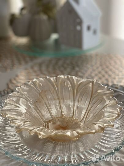 Набор креманок «Цветок», стекло, 6 шт