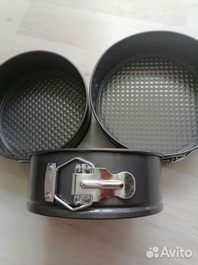 Новый набор круглых форм для выпечки 18, 20, 22 см