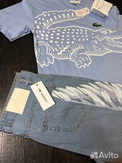 Футболка lacoste с крокодилом