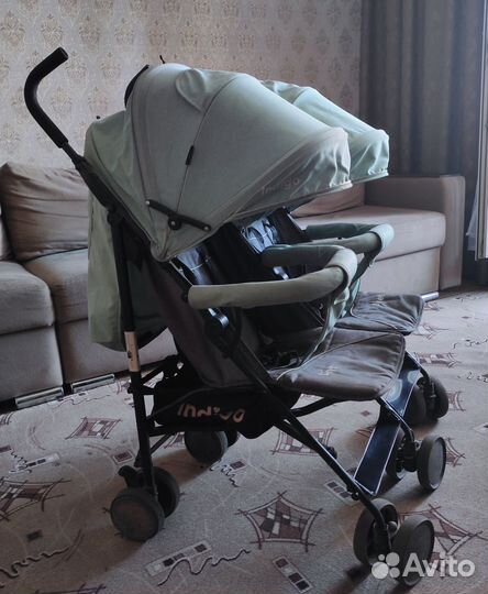 Прогулочная коляска трость для двойни
