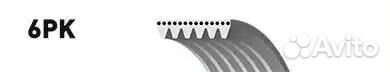 Поликлиновый ремень gates 6pk955 для а/м audi a3, honda accord, nissan micra, seat altea, leon, vw g