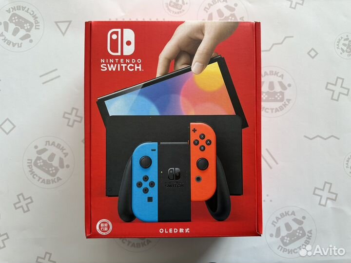 Nintendo Switch oled Синий/Красный (новый)