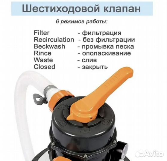 Фильтр-насос песочный для бассейнов Bestway 58497