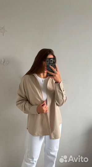 Рубашка женская оверсайз хлопок