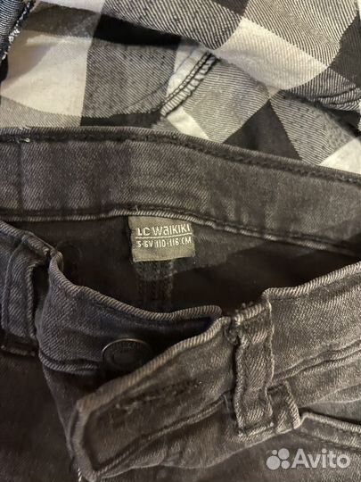 Рубашка и джинсы детские 110-116