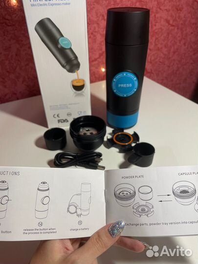 Портативная кофемашина Mini Espresso